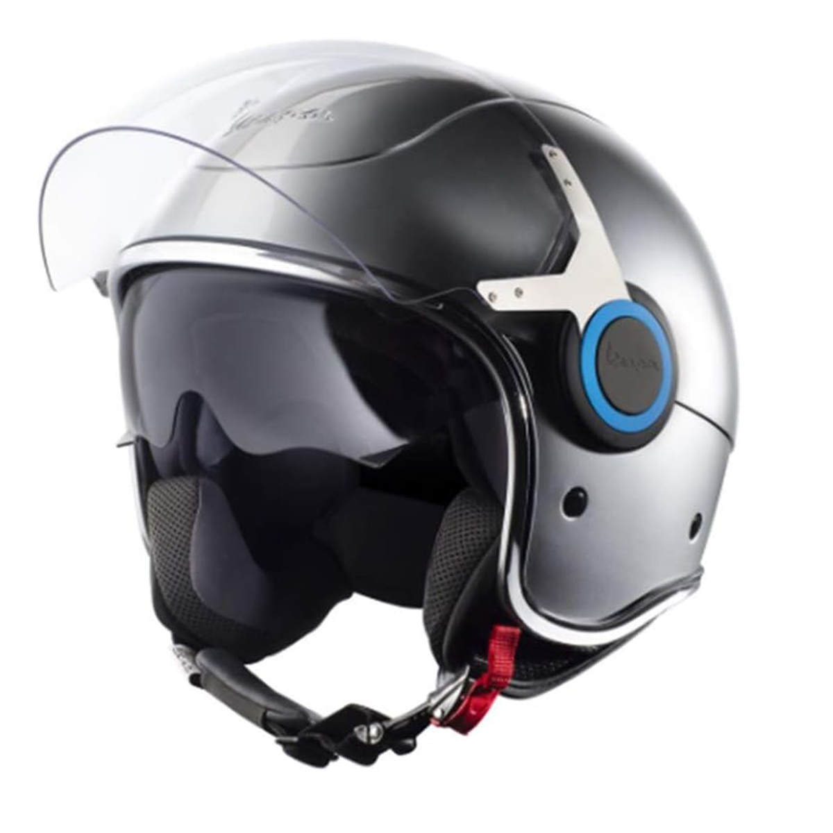 وسپا کلاه کاسکت VJ کروم مدیوم - Vespa Helmet Vj Blue Chrome