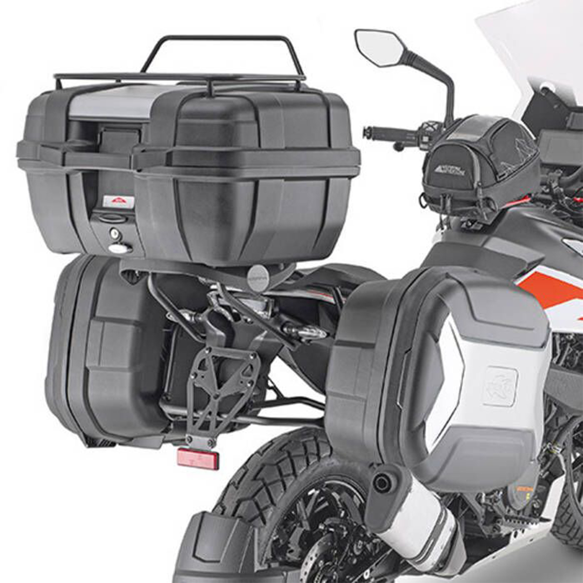 کاپا کاپا ترکبند بغل مخصوص KTM Advanture 249 مناسب مدل های مونوکی و مونولاک   KL7711 - Kappa Kappa Side Rack Fit on KTM Advanture 249 Suitable for Monokey & Monolock Models     KL7711